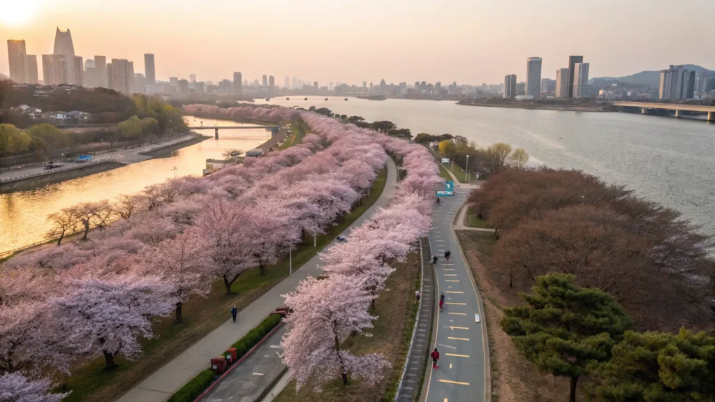 2025년 한국 벚꽃 개화 예상: 7개 지역별 개화 시기와 10대 명소 총정리 1 벚꽃 명소 사진2